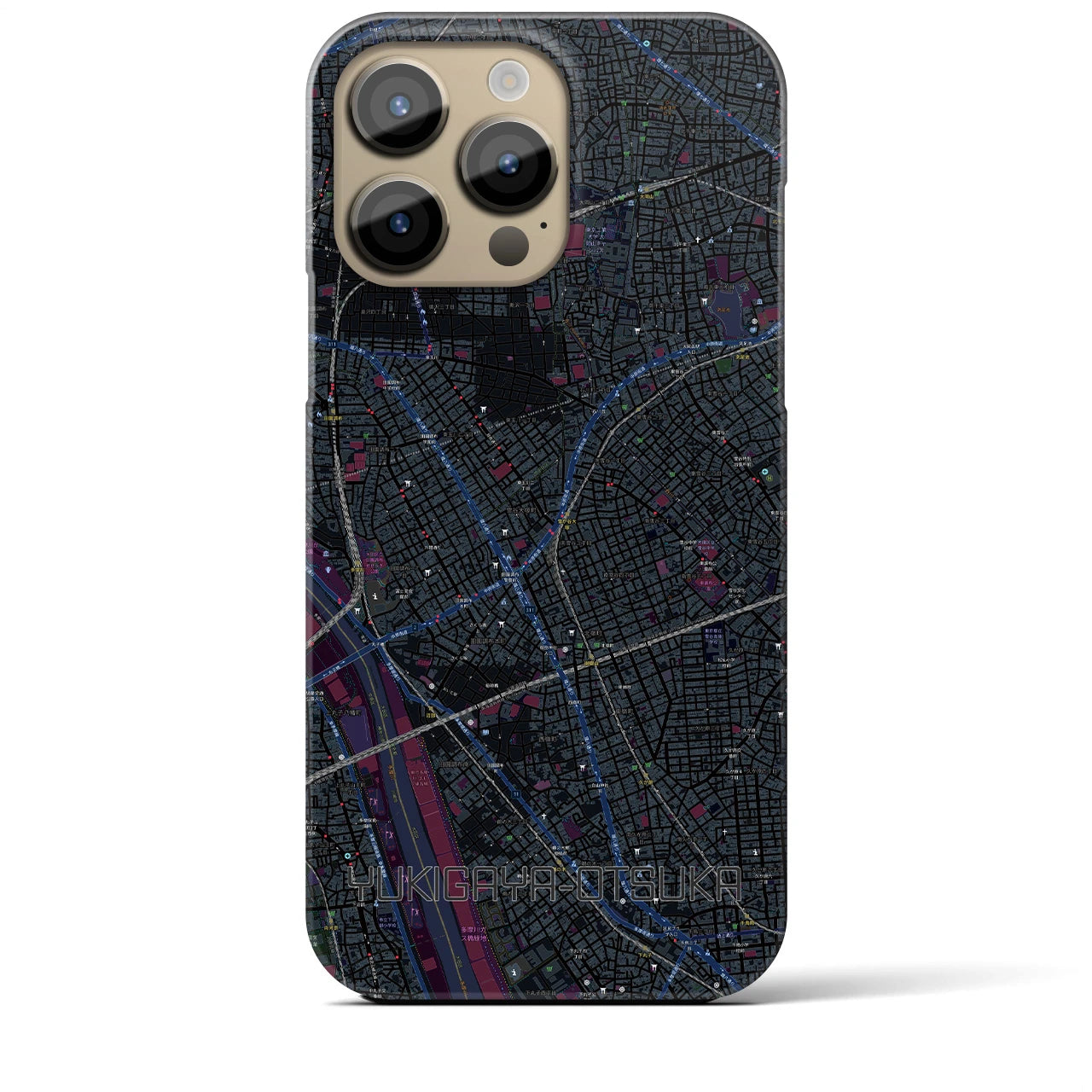 【雪が谷大塚(東京都)】地図柄iPhoneケース(バックカバータイプ)