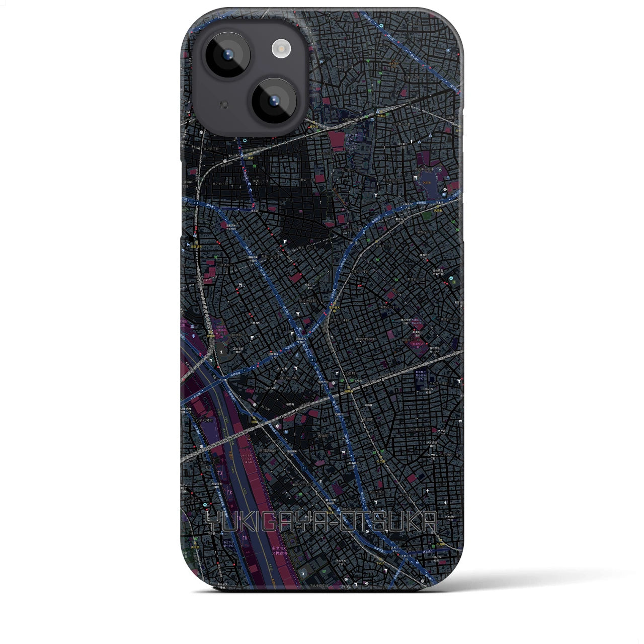 【雪が谷大塚(東京都)】地図柄iPhoneケース(バックカバータイプ)