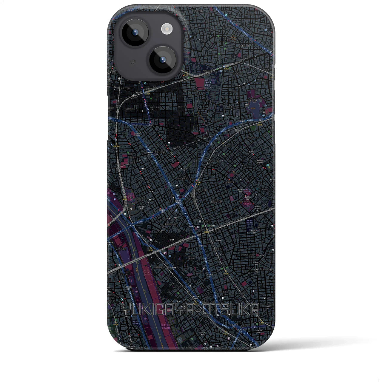【雪が谷大塚(東京都)】地図柄iPhoneケース(バックカバータイプ)