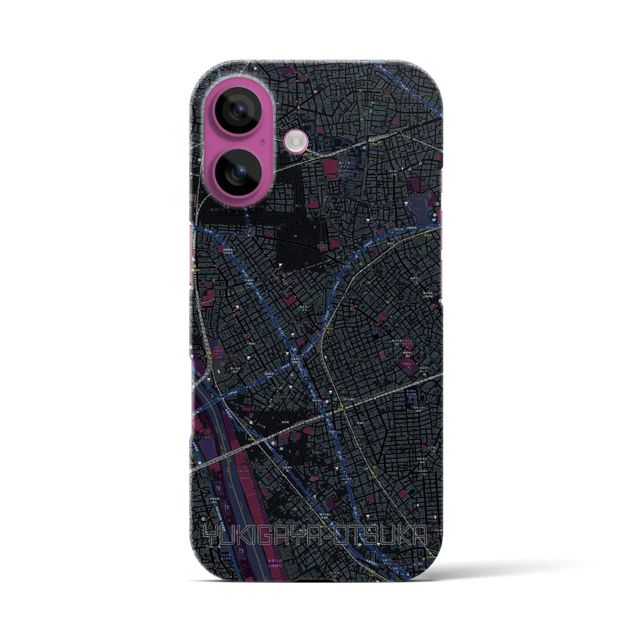 【雪が谷大塚(東京都)】地図柄iPhoneケース(バックカバータイプ)
