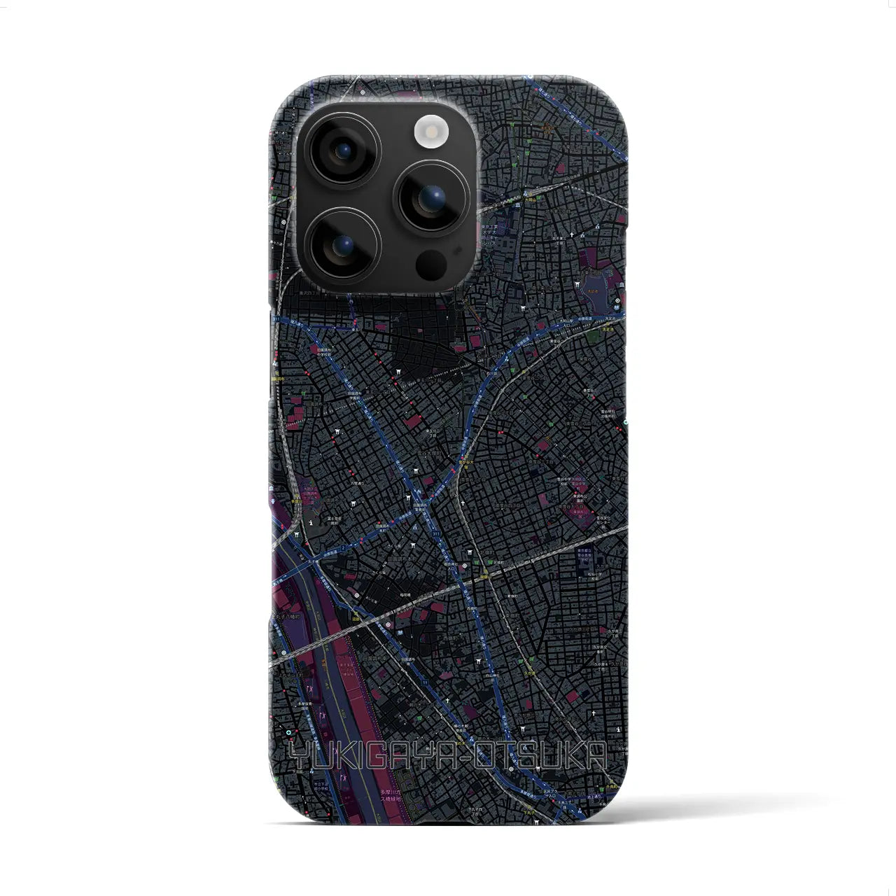 【雪が谷大塚(東京都)】地図柄iPhoneケース(バックカバータイプ)