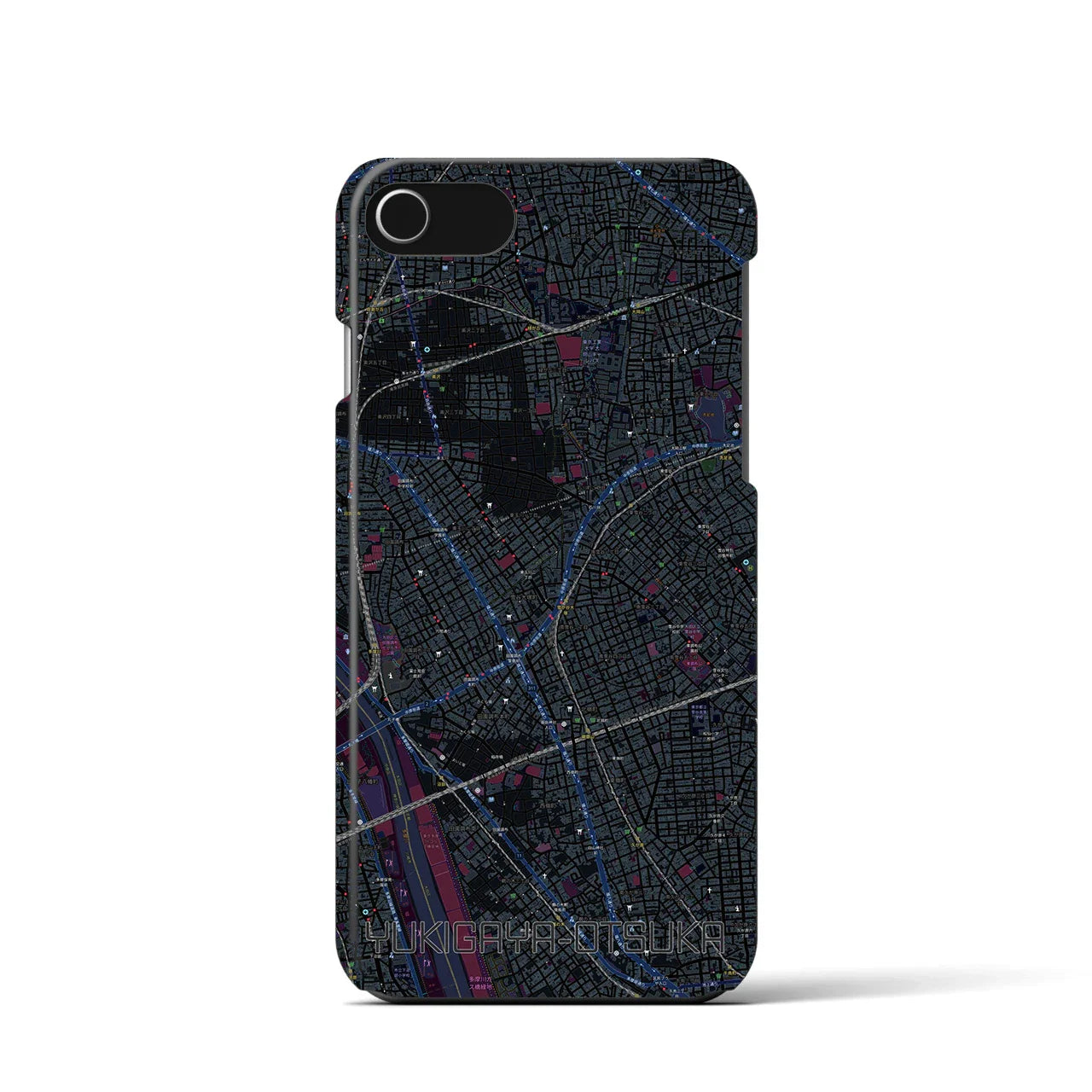 【雪が谷大塚(東京都)】地図柄iPhoneケース(バックカバータイプ)