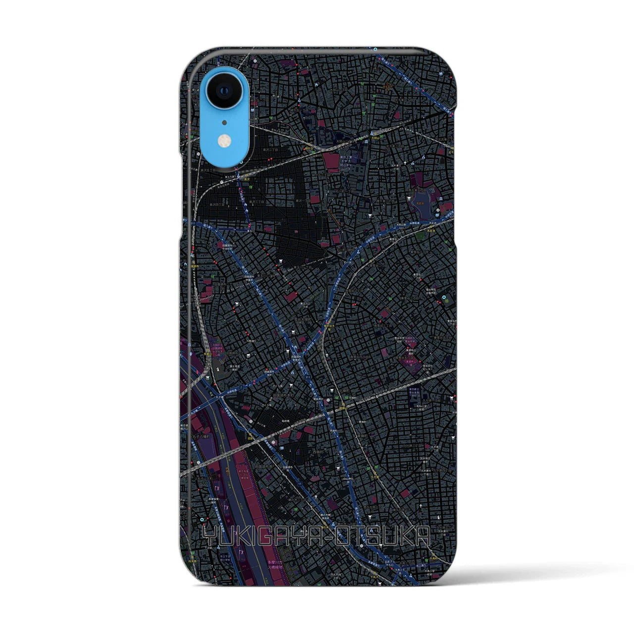 【雪が谷大塚(東京都)】地図柄iPhoneケース(バックカバータイプ)