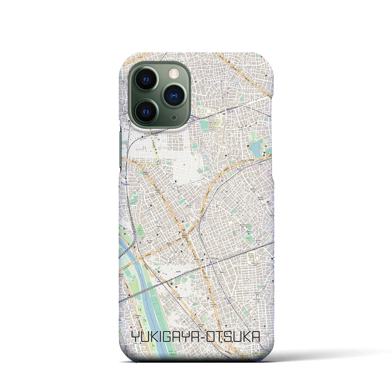 【雪が谷大塚(東京都)】地図柄iPhoneケース(バックカバータイプ)