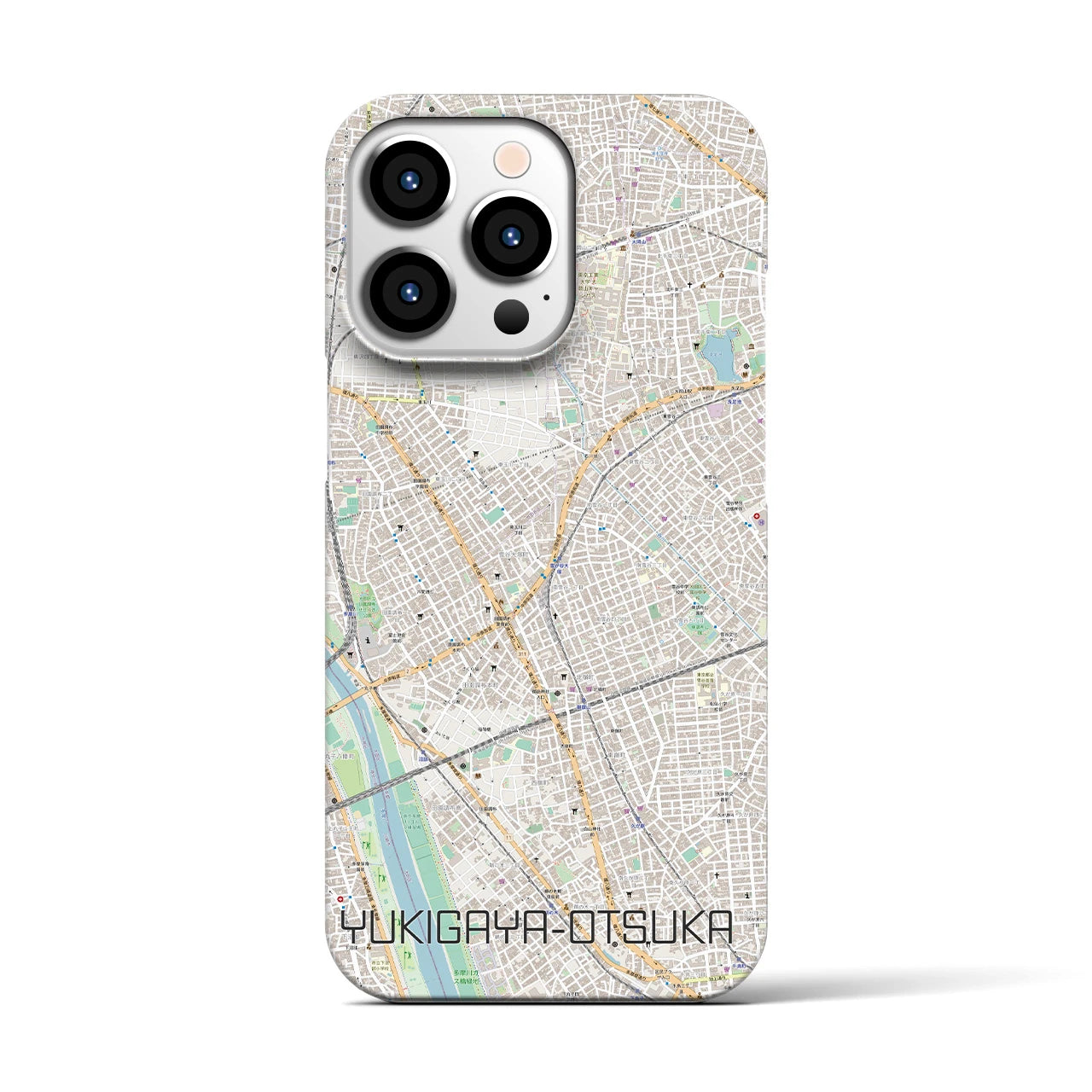【雪が谷大塚(東京都)】地図柄iPhoneケース(バックカバータイプ)