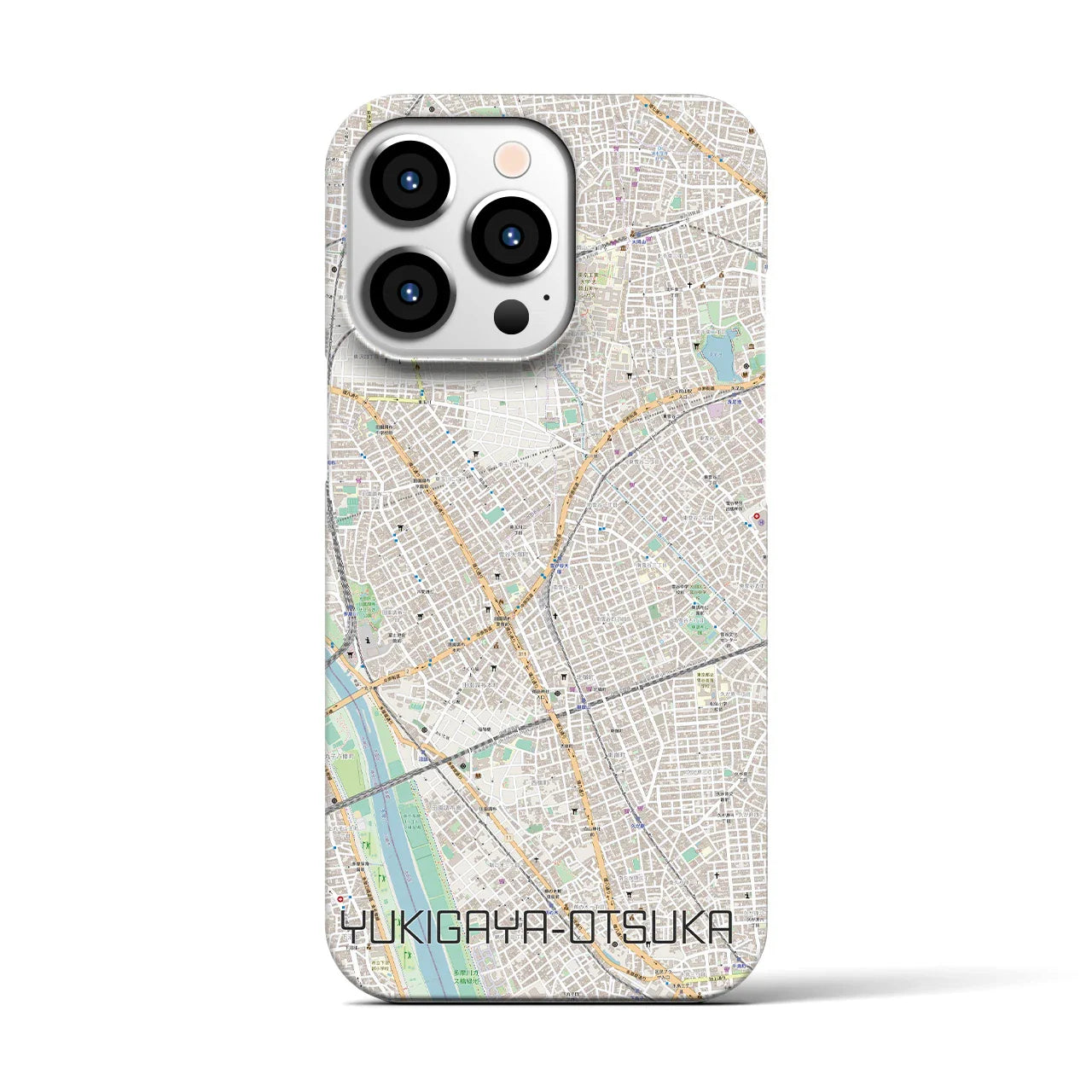 【雪が谷大塚(東京都)】地図柄iPhoneケース(バックカバータイプ)