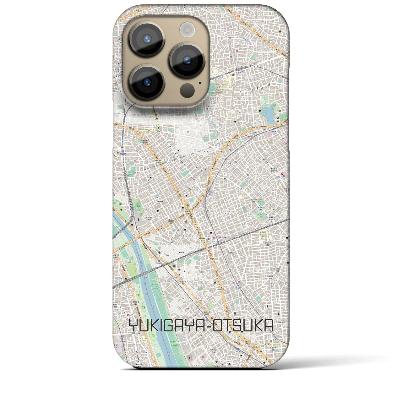 【雪が谷大塚(東京都)】地図柄iPhoneケース(バックカバータイプ)