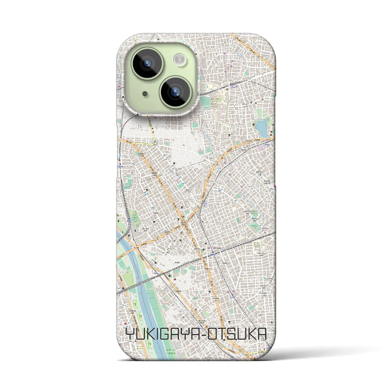 【雪が谷大塚(東京都)】地図柄iPhoneケース(バックカバータイプ)