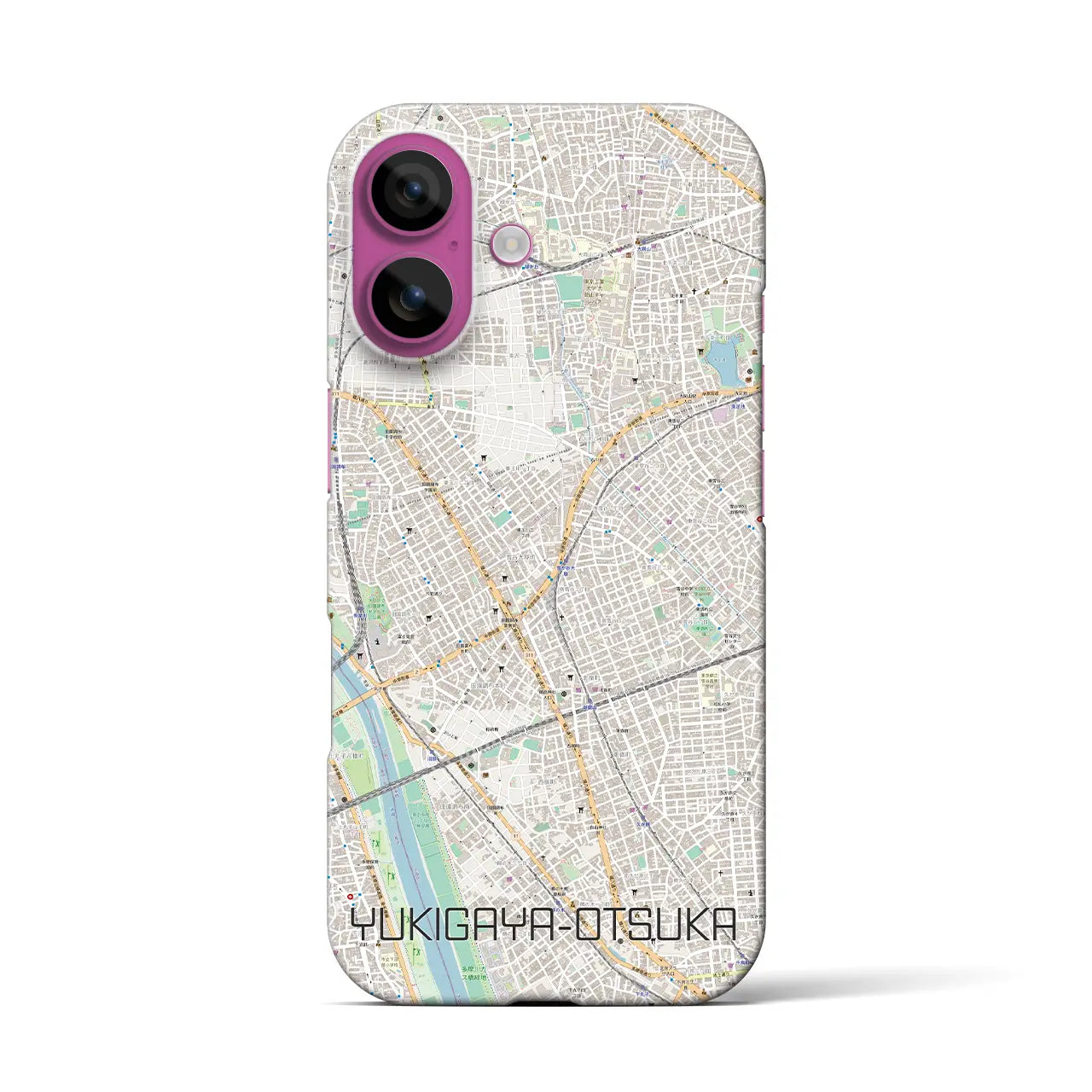 【雪が谷大塚(東京都)】地図柄iPhoneケース(バックカバータイプ)