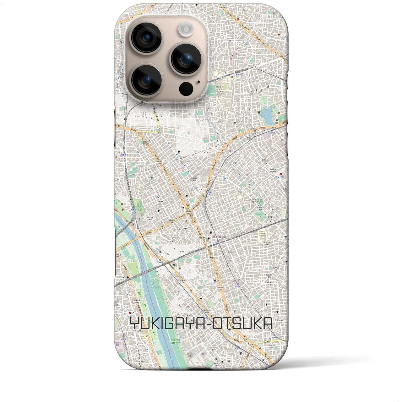 【雪が谷大塚(東京都)】地図柄iPhoneケース(バックカバータイプ)