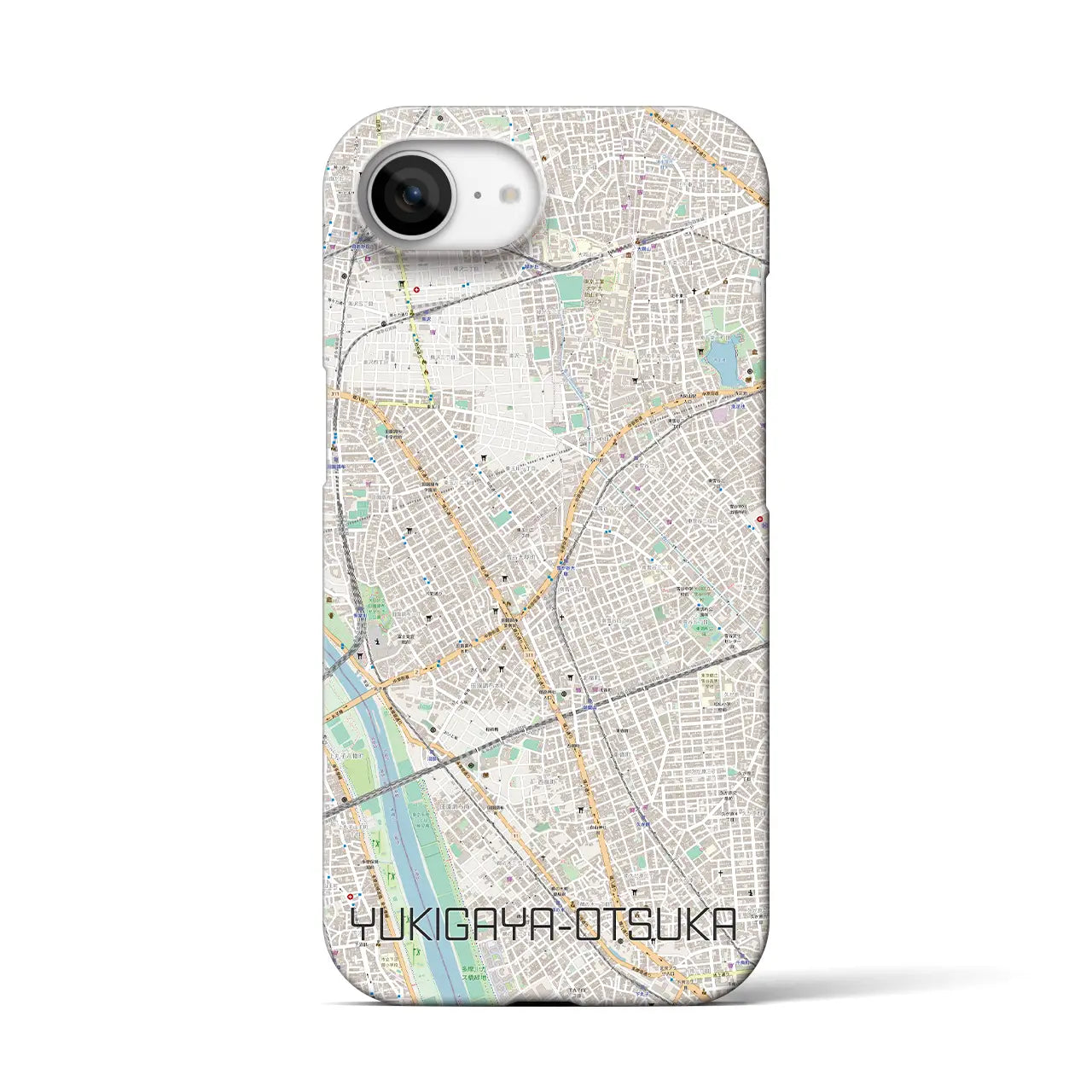 【雪が谷大塚(東京都)】地図柄iPhoneケース(バックカバータイプ)