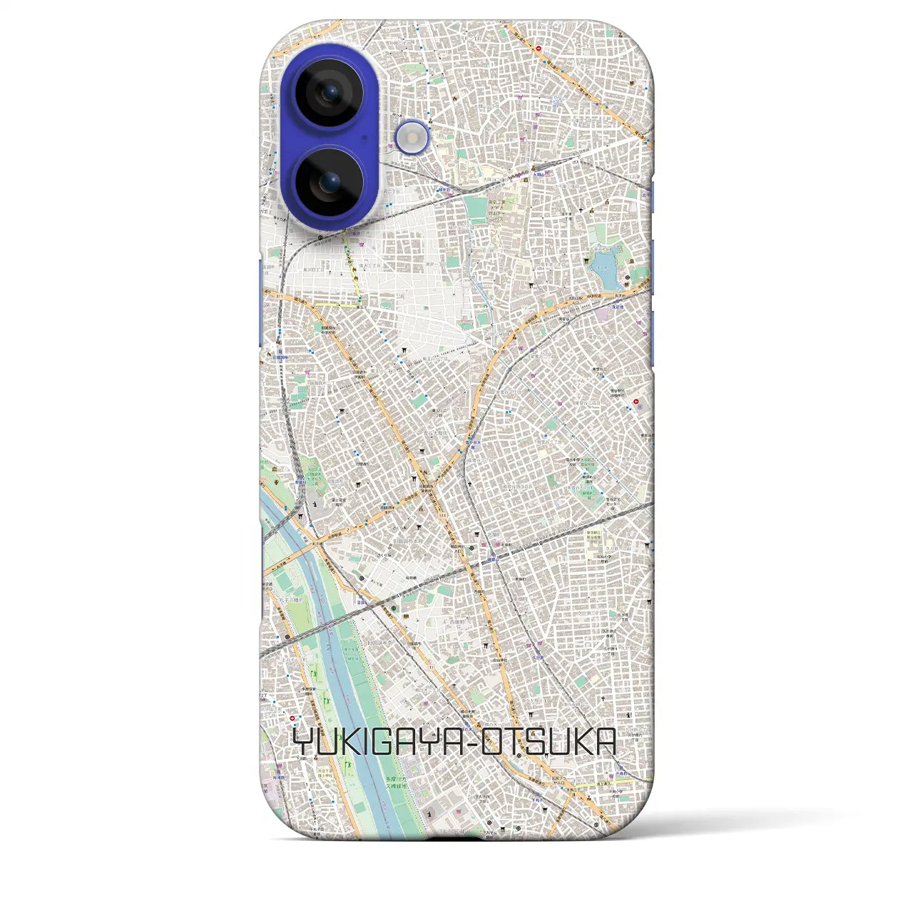 【雪が谷大塚(東京都)】地図柄iPhoneケース(バックカバータイプ)ナチュラル・iPhone 16 Pro Max 用