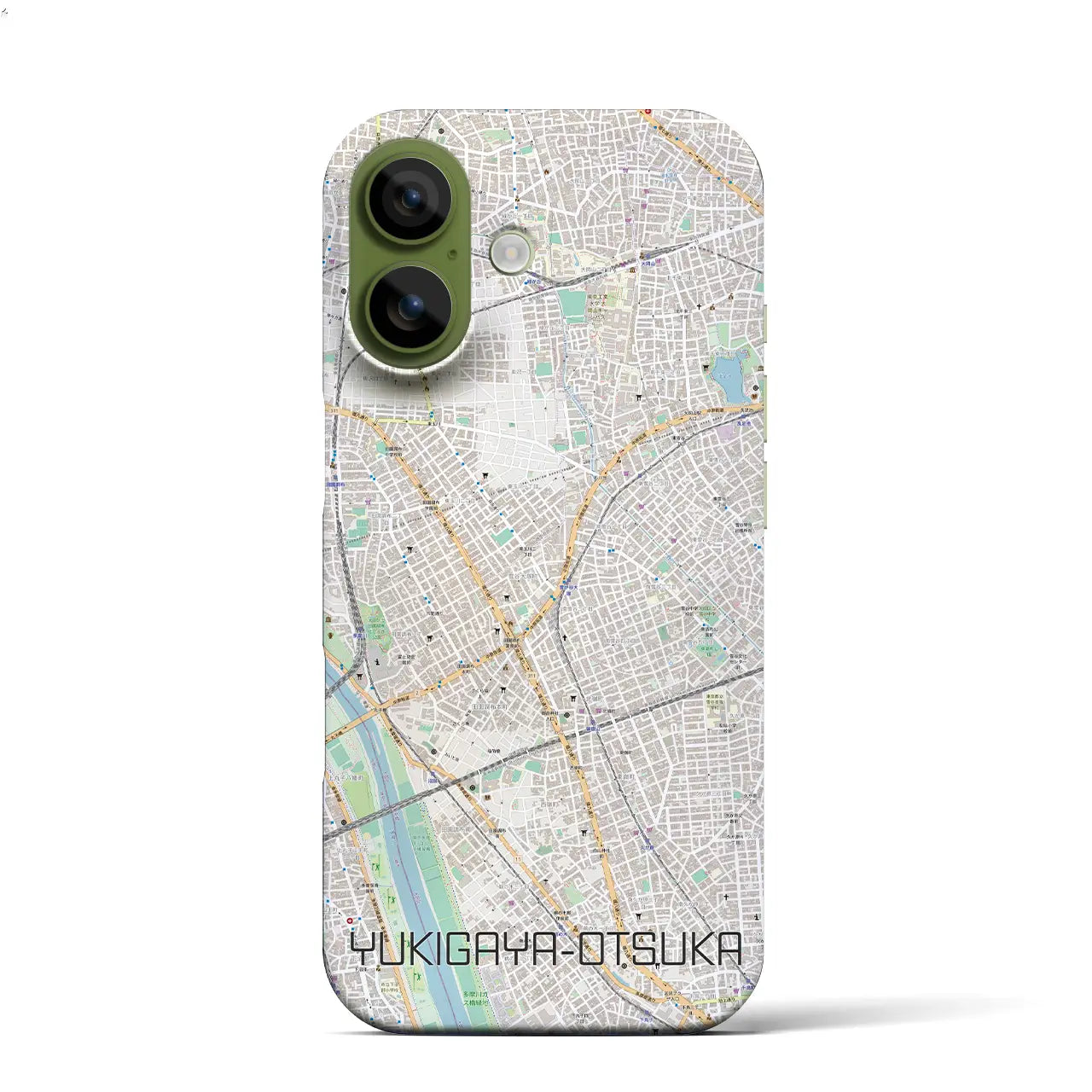 【雪が谷大塚(東京都)】地図柄iPhoneケース(バックカバータイプ)