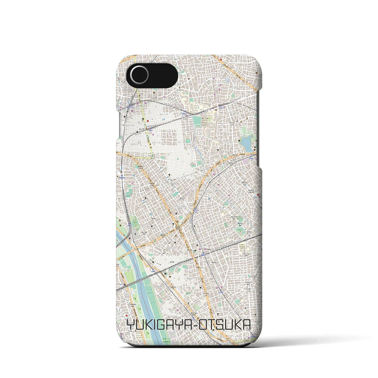 【雪が谷大塚(東京都)】地図柄iPhoneケース(バックカバータイプ)