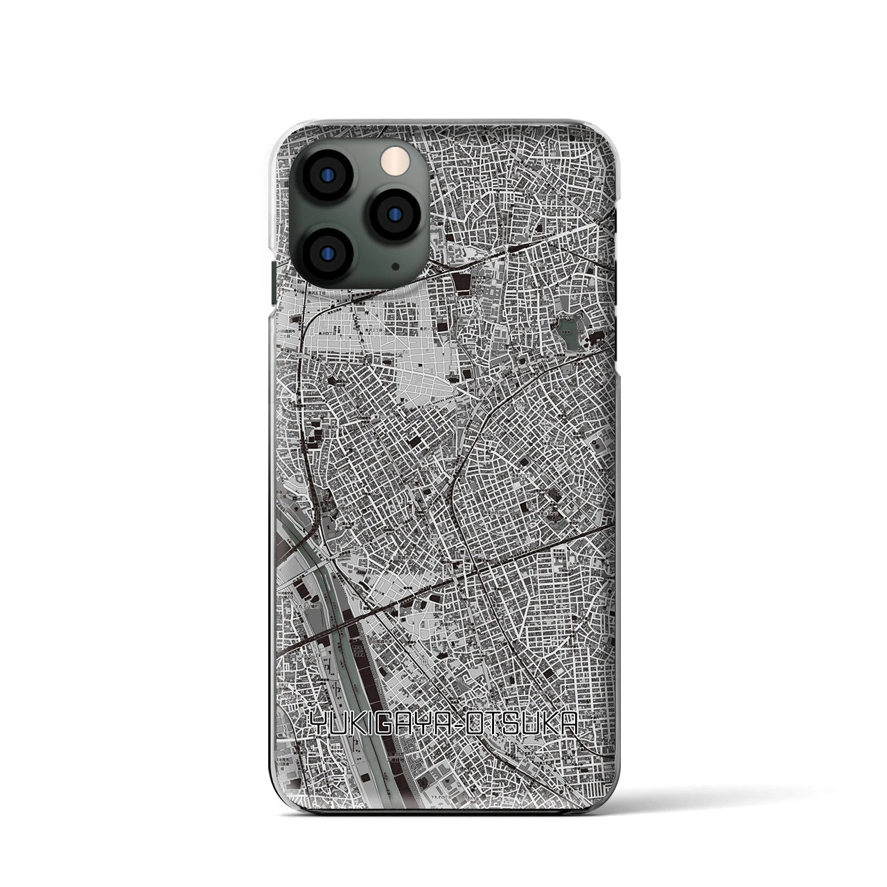 【雪が谷大塚(東京都)】地図柄iPhoneケース(クリアタイプ)
