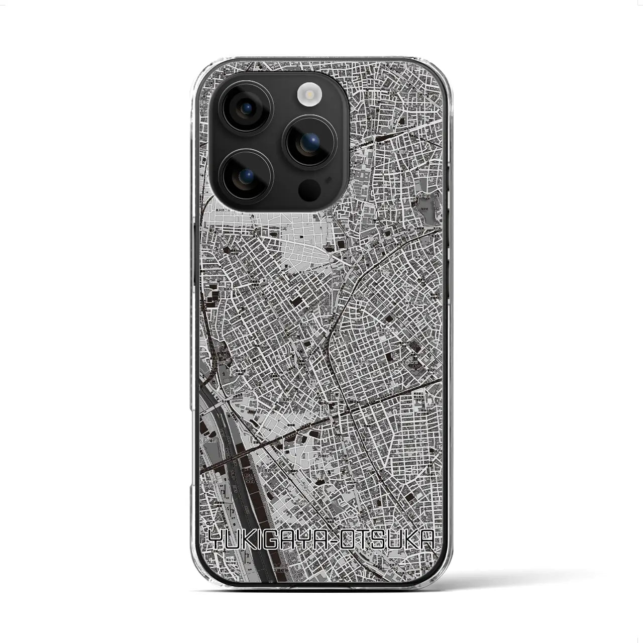 【雪が谷大塚(東京都)】地図柄iPhoneケース(クリアタイプ)