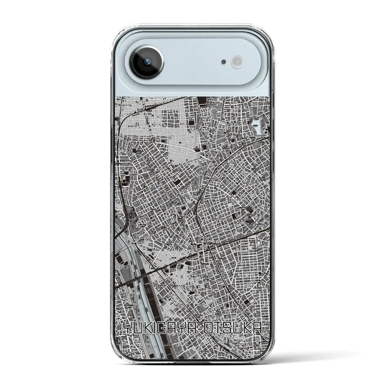 【雪が谷大塚(東京都)】地図柄iPhoneケース(クリアタイプ)