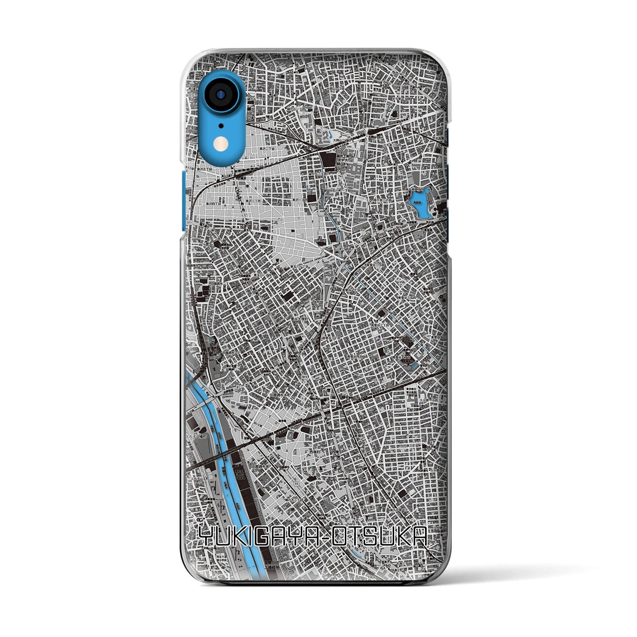 【雪が谷大塚(東京都)】地図柄iPhoneケース(クリアタイプ)