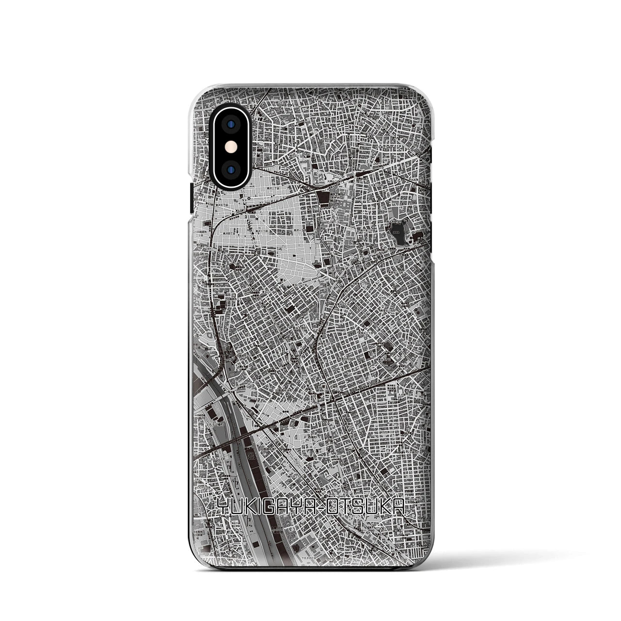 【雪が谷大塚(東京都)】地図柄iPhoneケース(クリアタイプ)