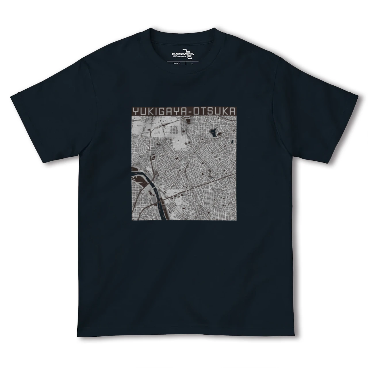 【雪が谷大塚(東京都)】地図柄ヘビーウェイトTシャツ