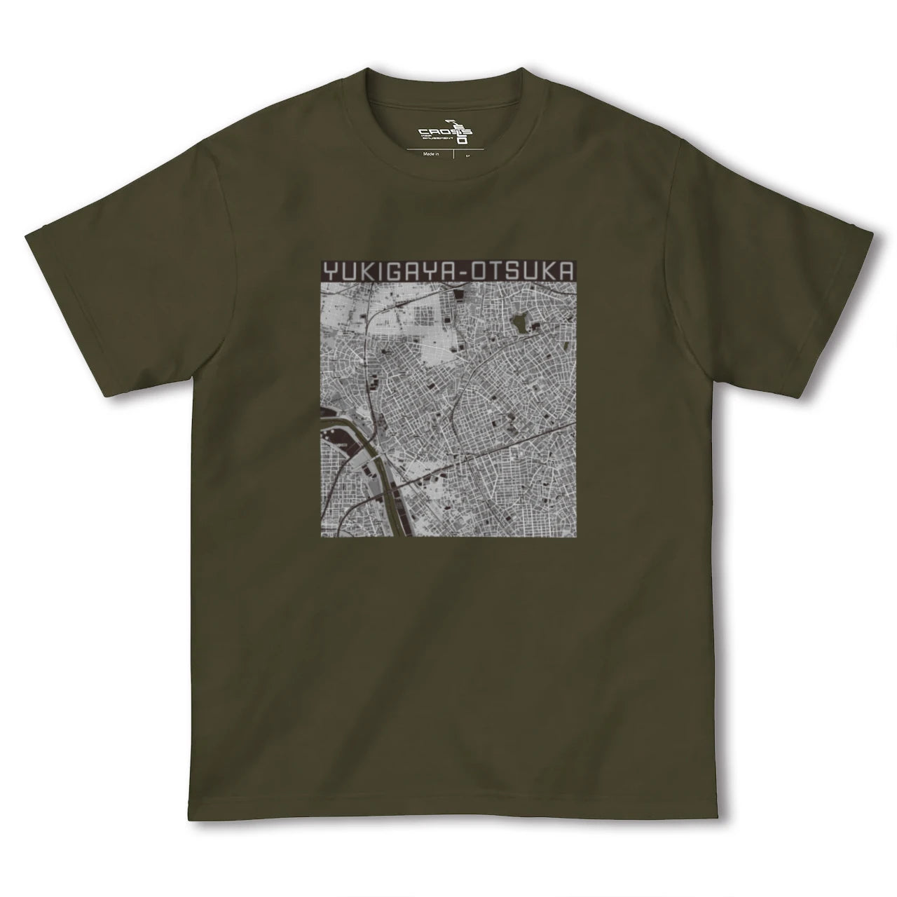 【雪が谷大塚(東京都)】地図柄ヘビーウェイトTシャツ