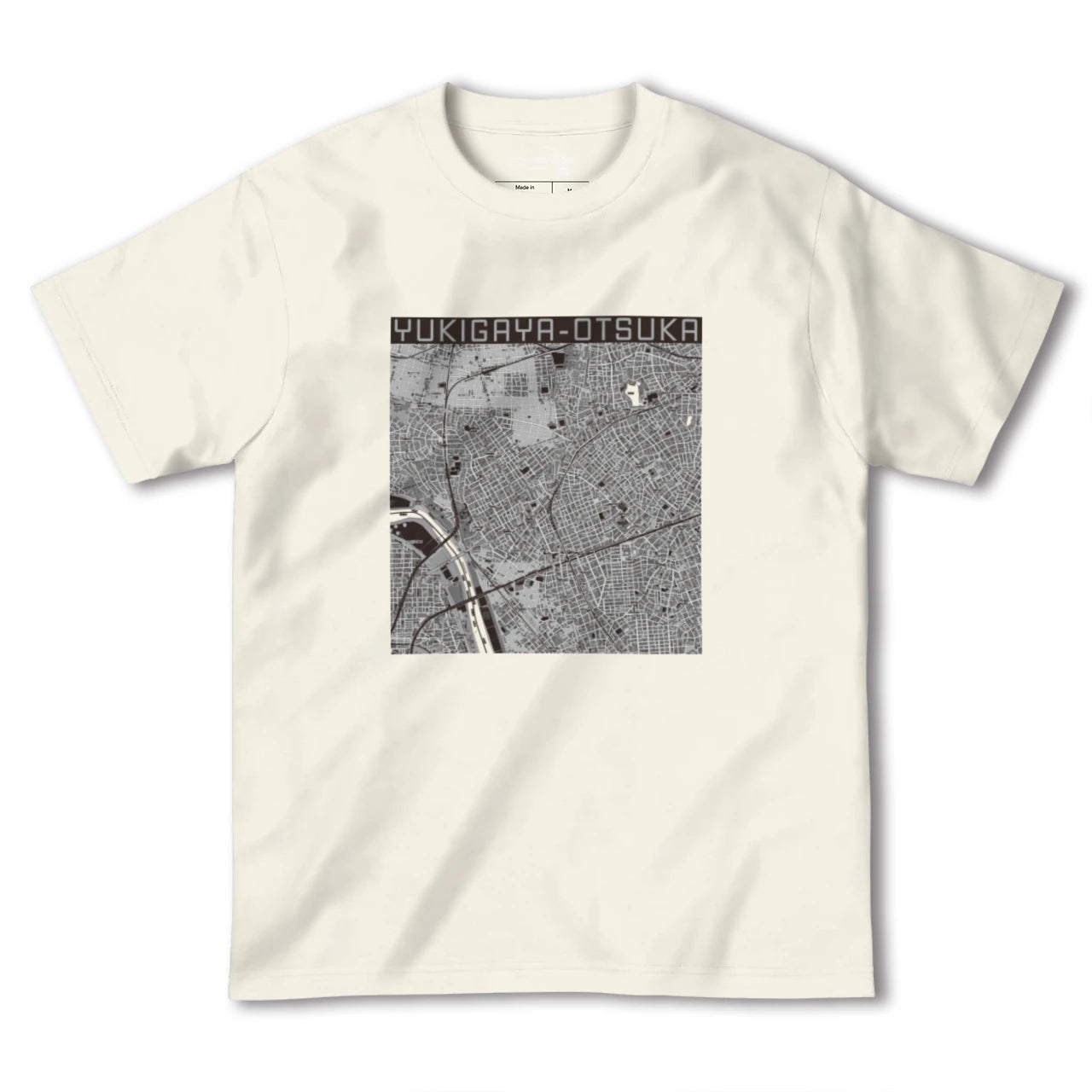【雪が谷大塚(東京都)】地図柄ヘビーウェイトTシャツ