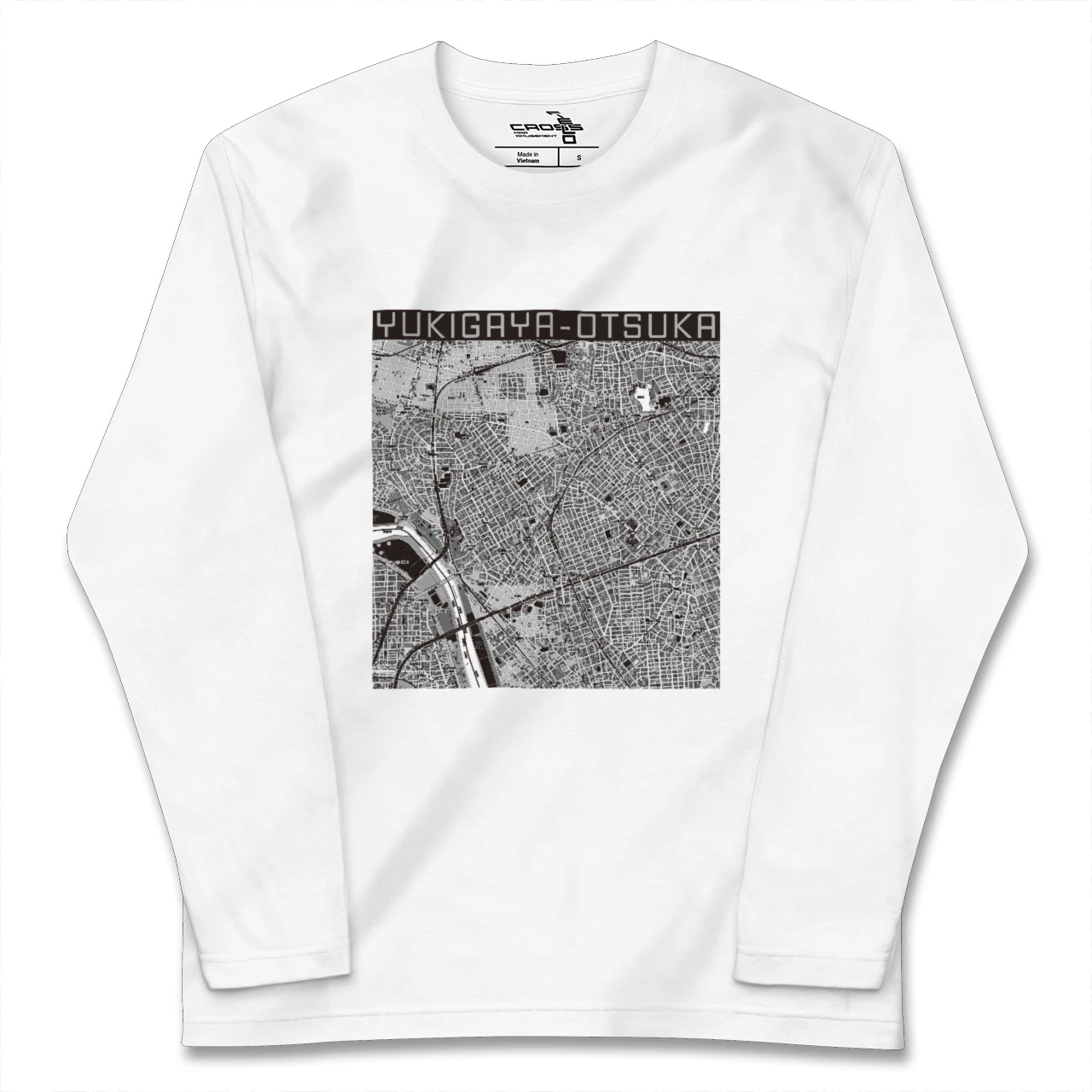 【雪が谷大塚(東京都)】地図柄ロングスリーブTシャツ
