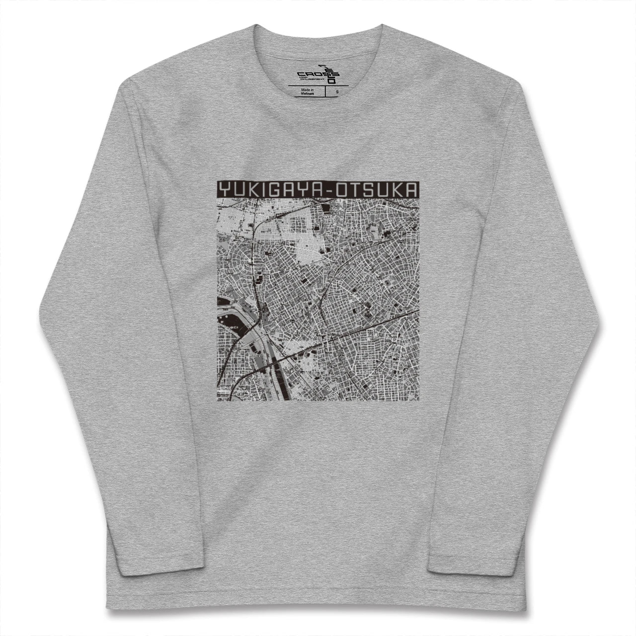 【雪が谷大塚(東京都)】地図柄ロングスリーブTシャツ