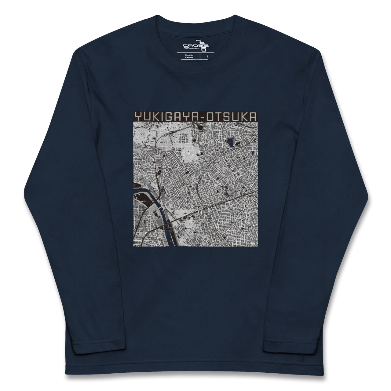 【雪が谷大塚(東京都)】地図柄ロングスリーブTシャツ