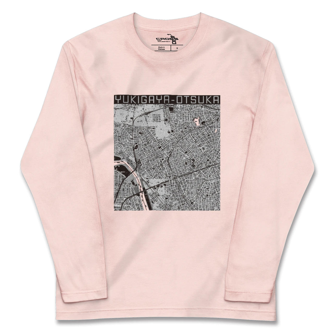 【雪が谷大塚(東京都)】地図柄ロングスリーブTシャツ