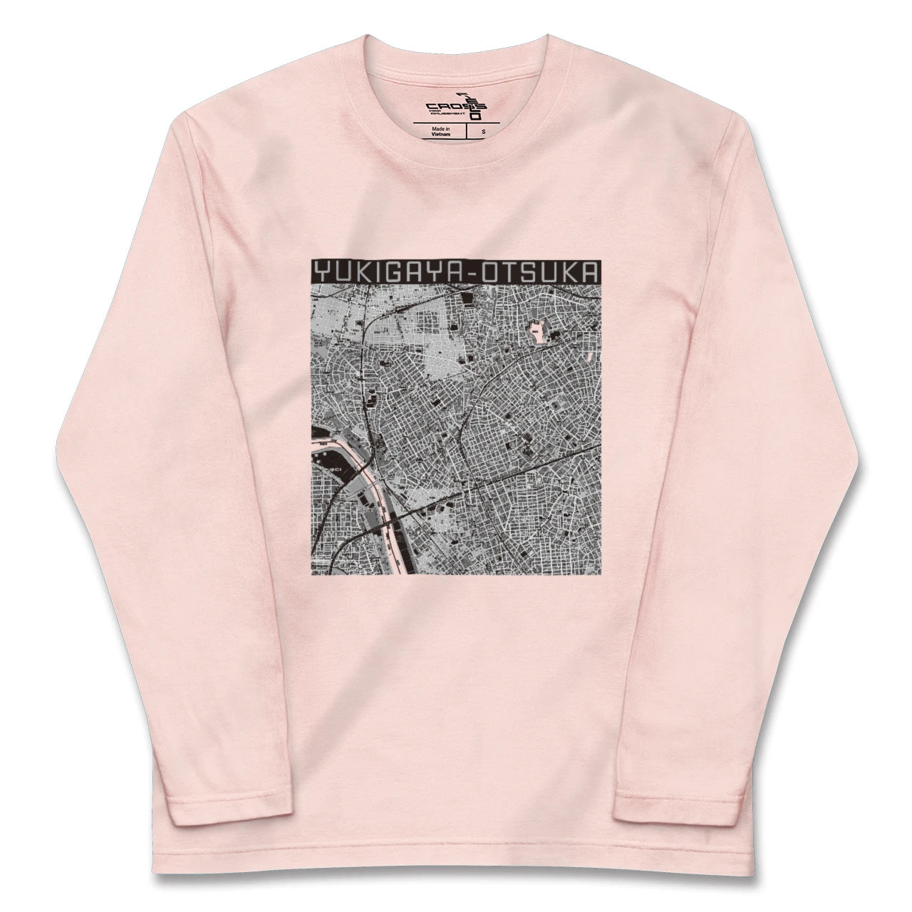【雪が谷大塚(東京都)】地図柄ロングスリーブTシャツ