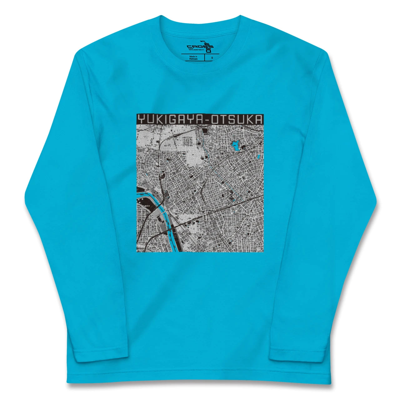 【雪が谷大塚(東京都)】地図柄ロングスリーブTシャツ