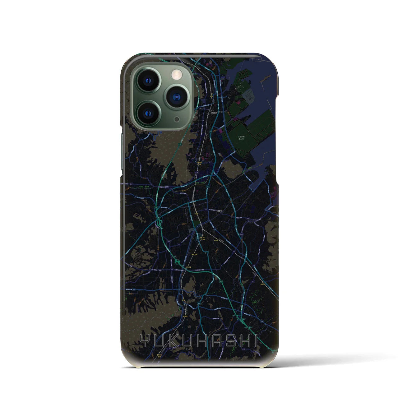 【行橋(福岡県)】地図柄iPhoneケース(バックカバータイプ)