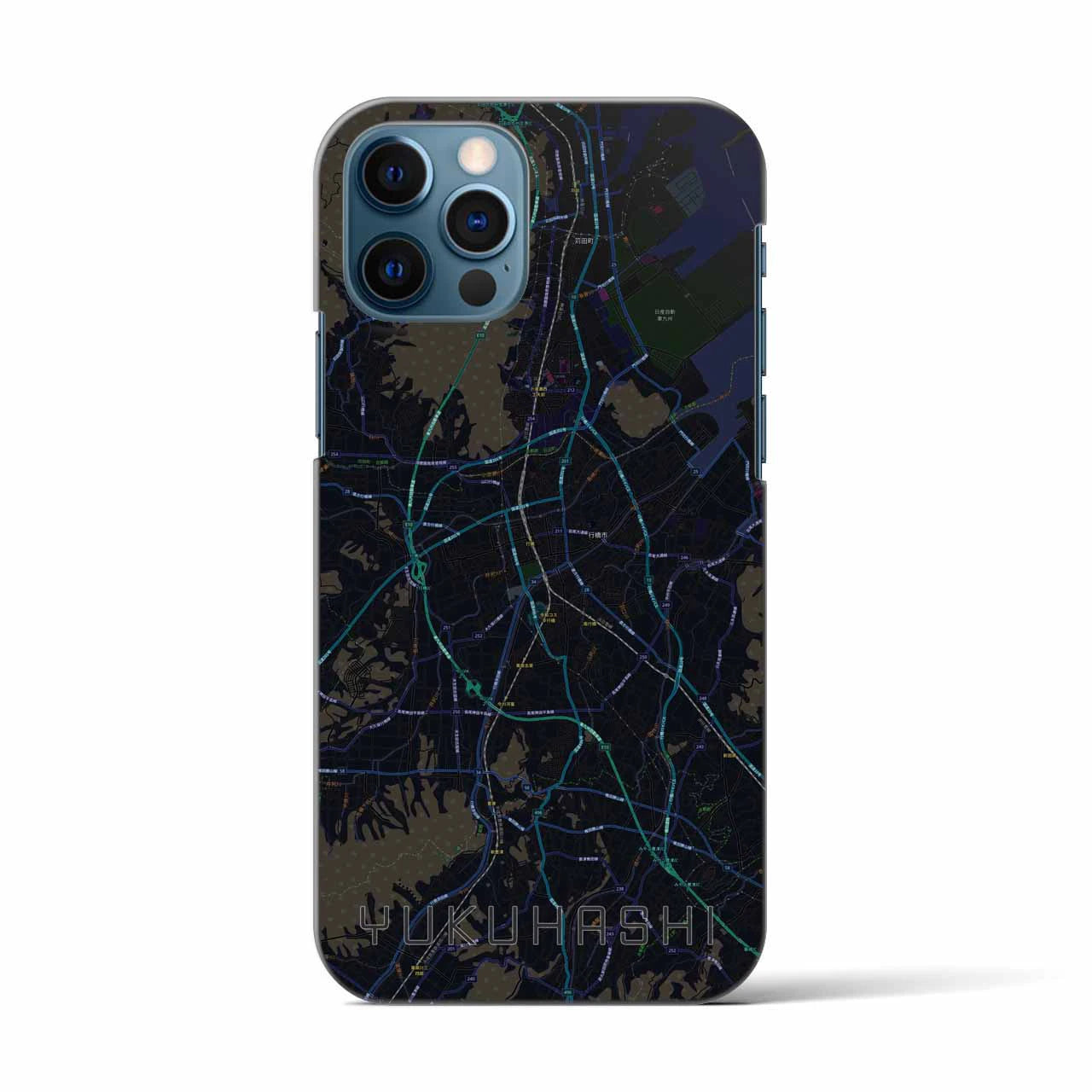 【行橋(福岡県)】地図柄iPhoneケース(バックカバータイプ)