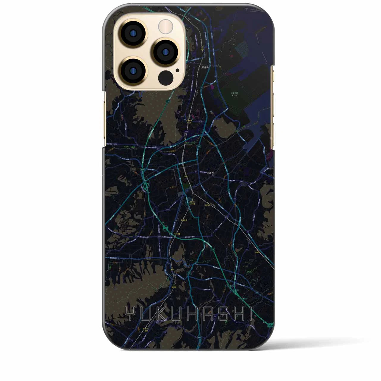 【行橋(福岡県)】地図柄iPhoneケース(バックカバータイプ)
