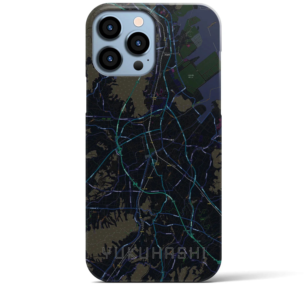 【行橋(福岡県)】地図柄iPhoneケース(バックカバータイプ)