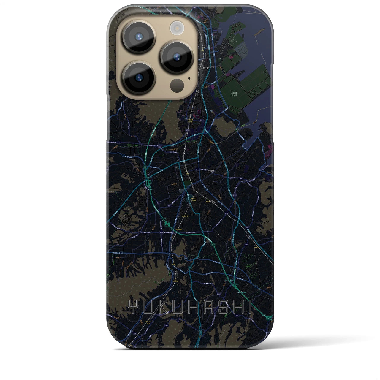 【行橋(福岡県)】地図柄iPhoneケース(バックカバータイプ)