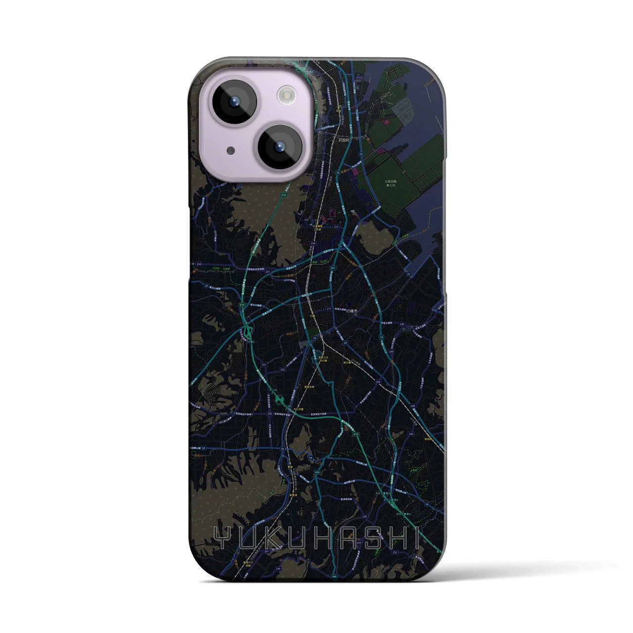 【行橋(福岡県)】地図柄iPhoneケース(バックカバータイプ)