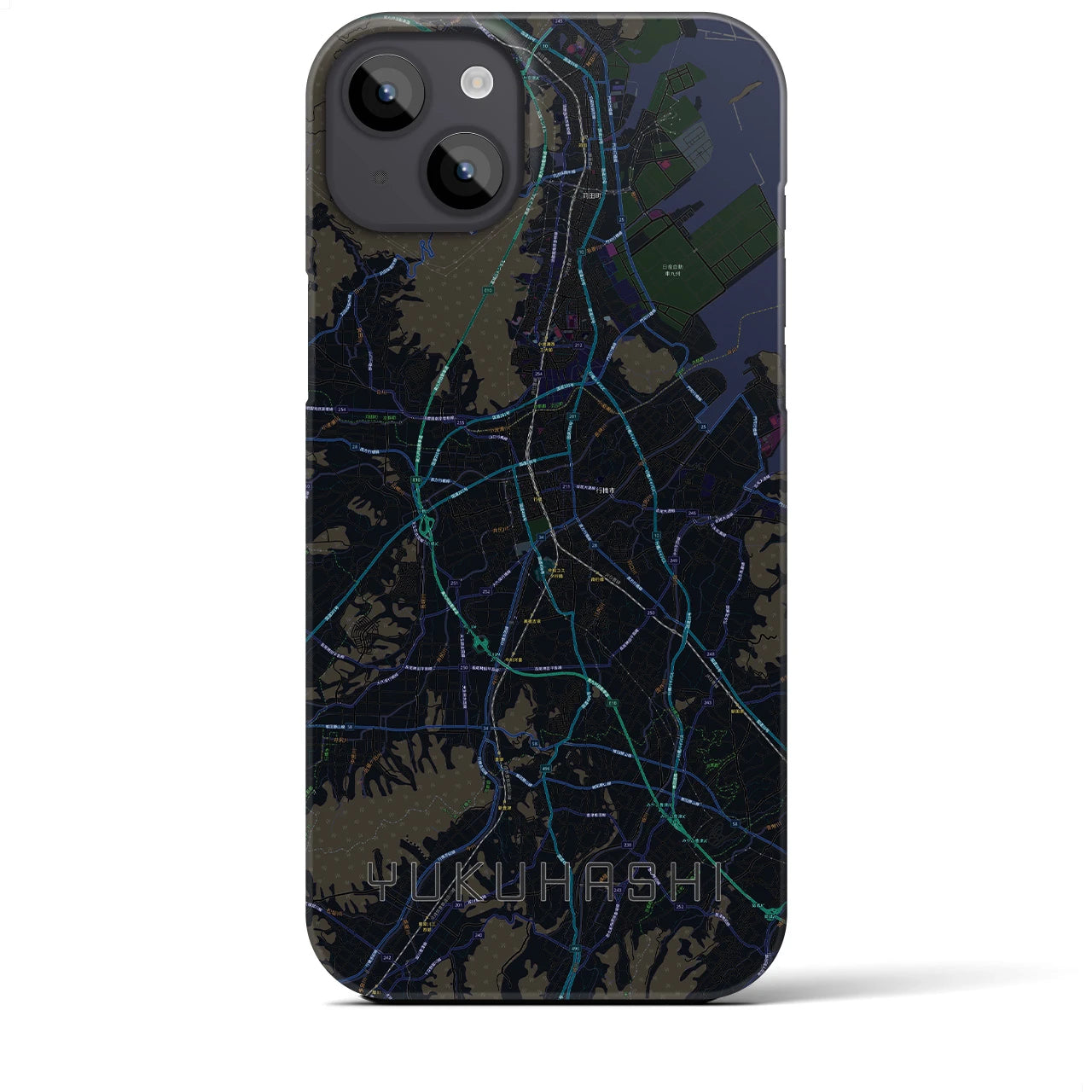 【行橋(福岡県)】地図柄iPhoneケース(バックカバータイプ)