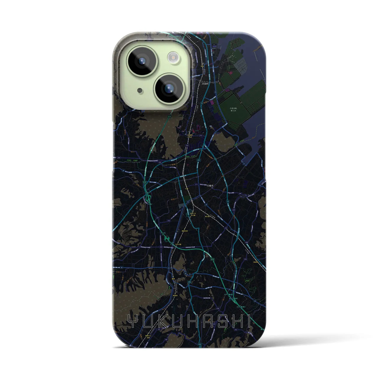 【行橋(福岡県)】地図柄iPhoneケース(バックカバータイプ)