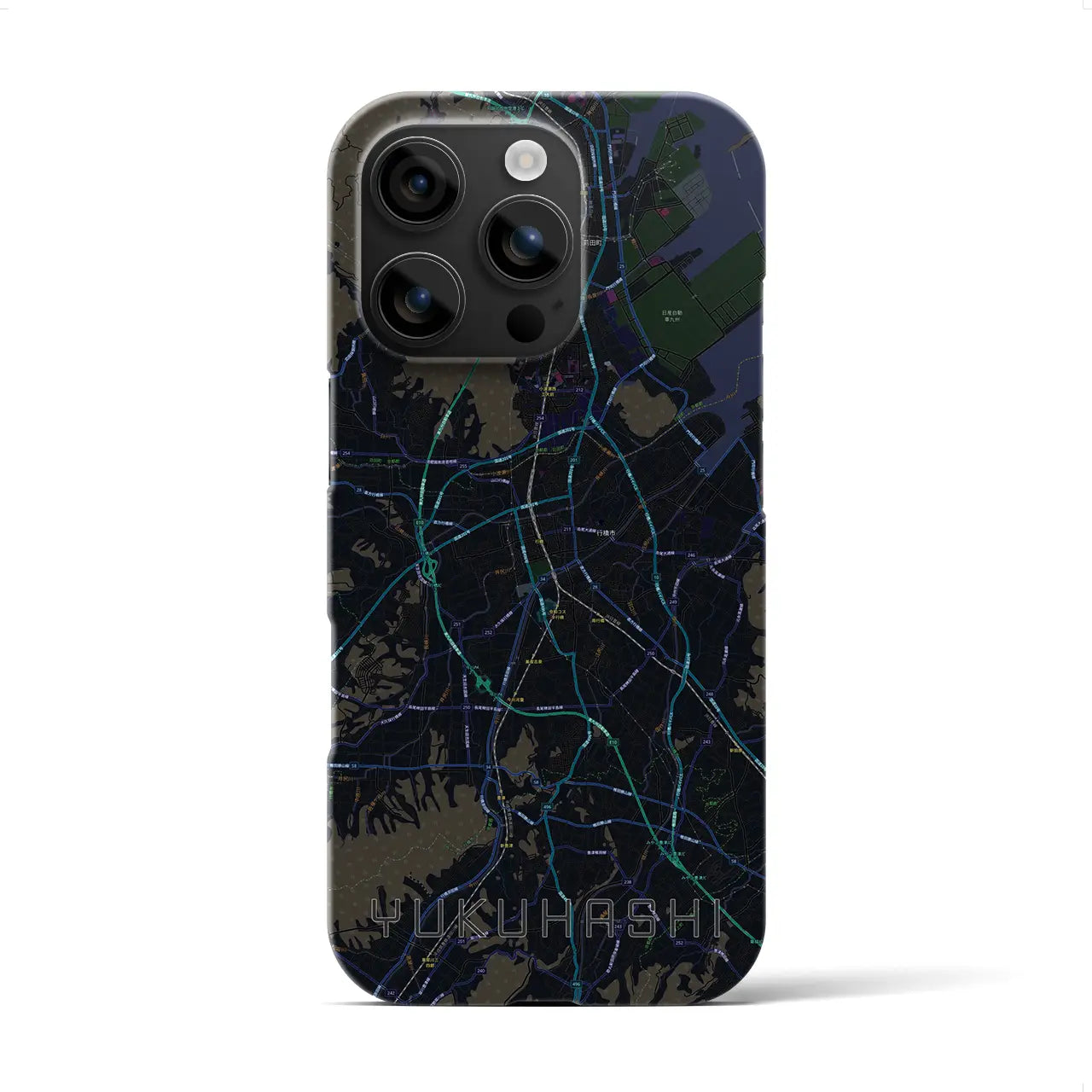 【行橋(福岡県)】地図柄iPhoneケース(バックカバータイプ)