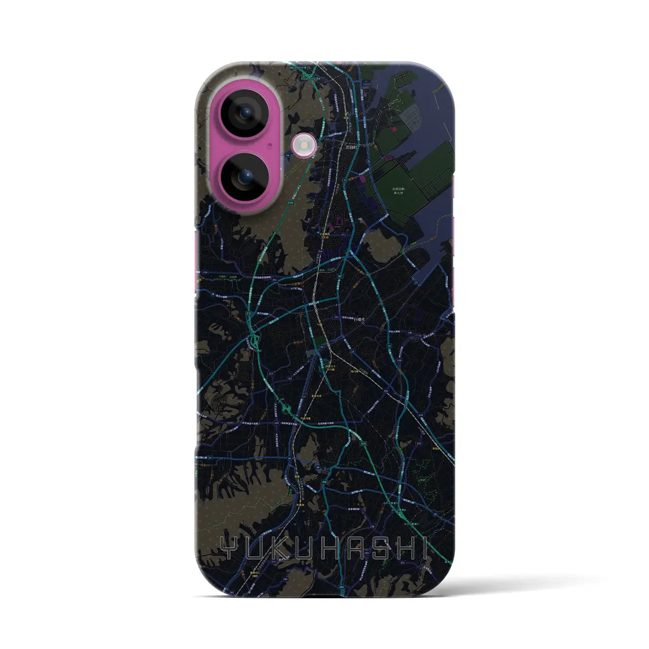 【行橋(福岡県)】地図柄iPhoneケース(バックカバータイプ)