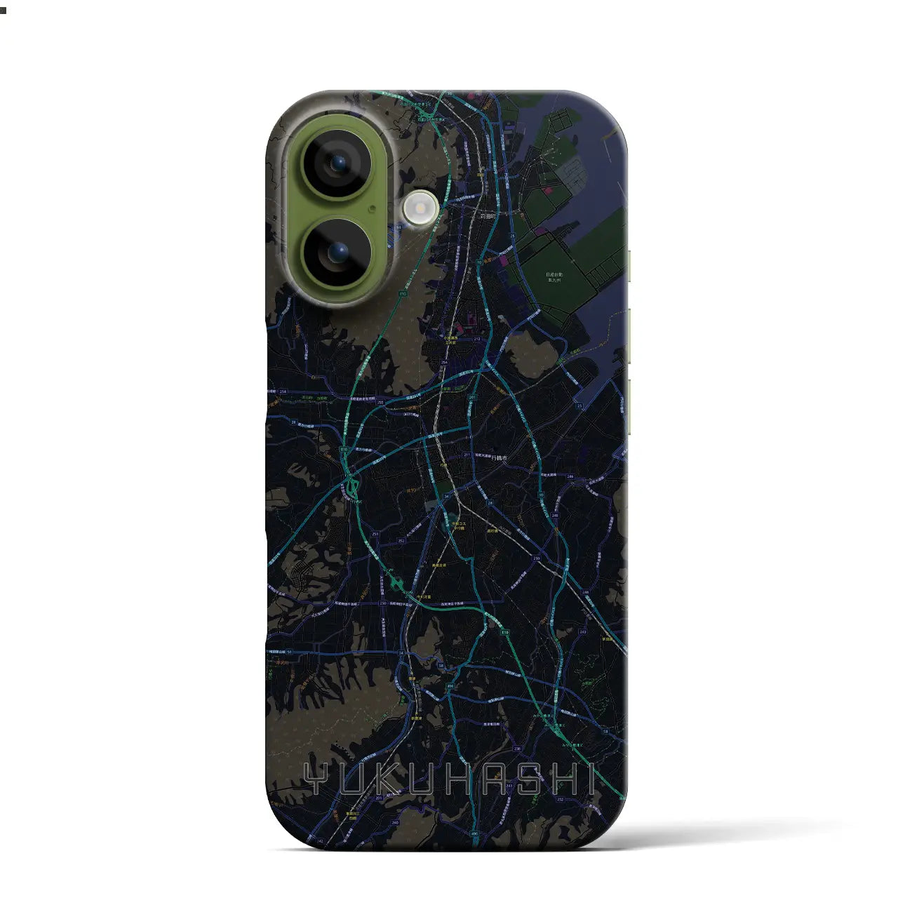 【行橋(福岡県)】地図柄iPhoneケース(バックカバータイプ)