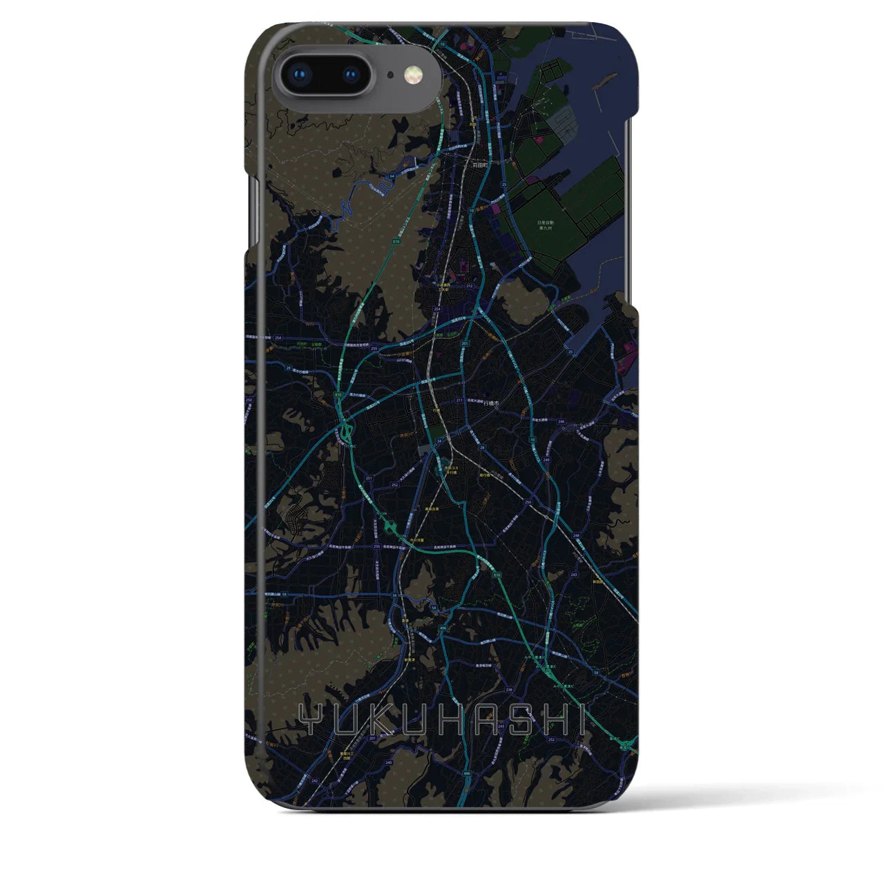 【行橋(福岡県)】地図柄iPhoneケース(バックカバータイプ)