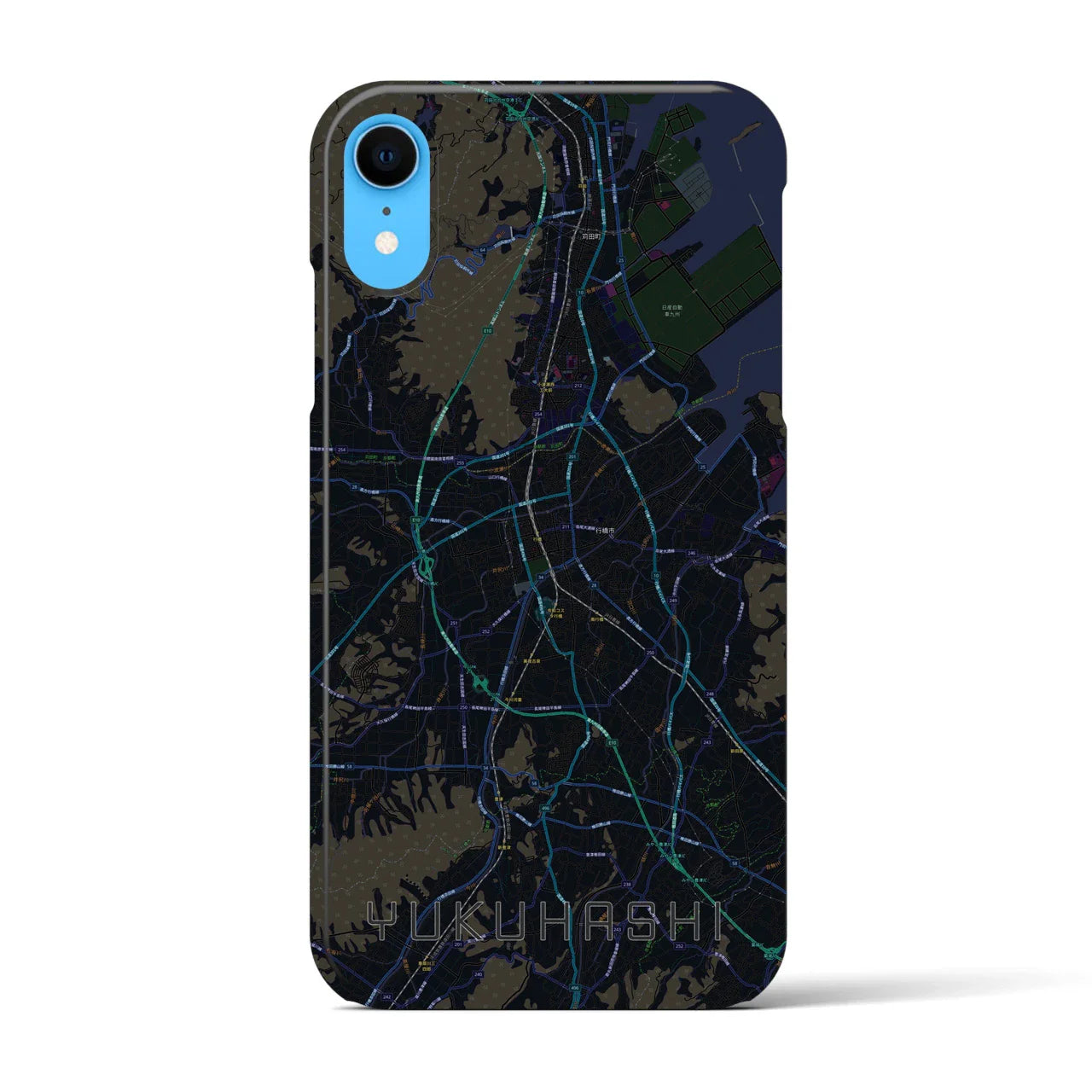 【行橋(福岡県)】地図柄iPhoneケース(バックカバータイプ)