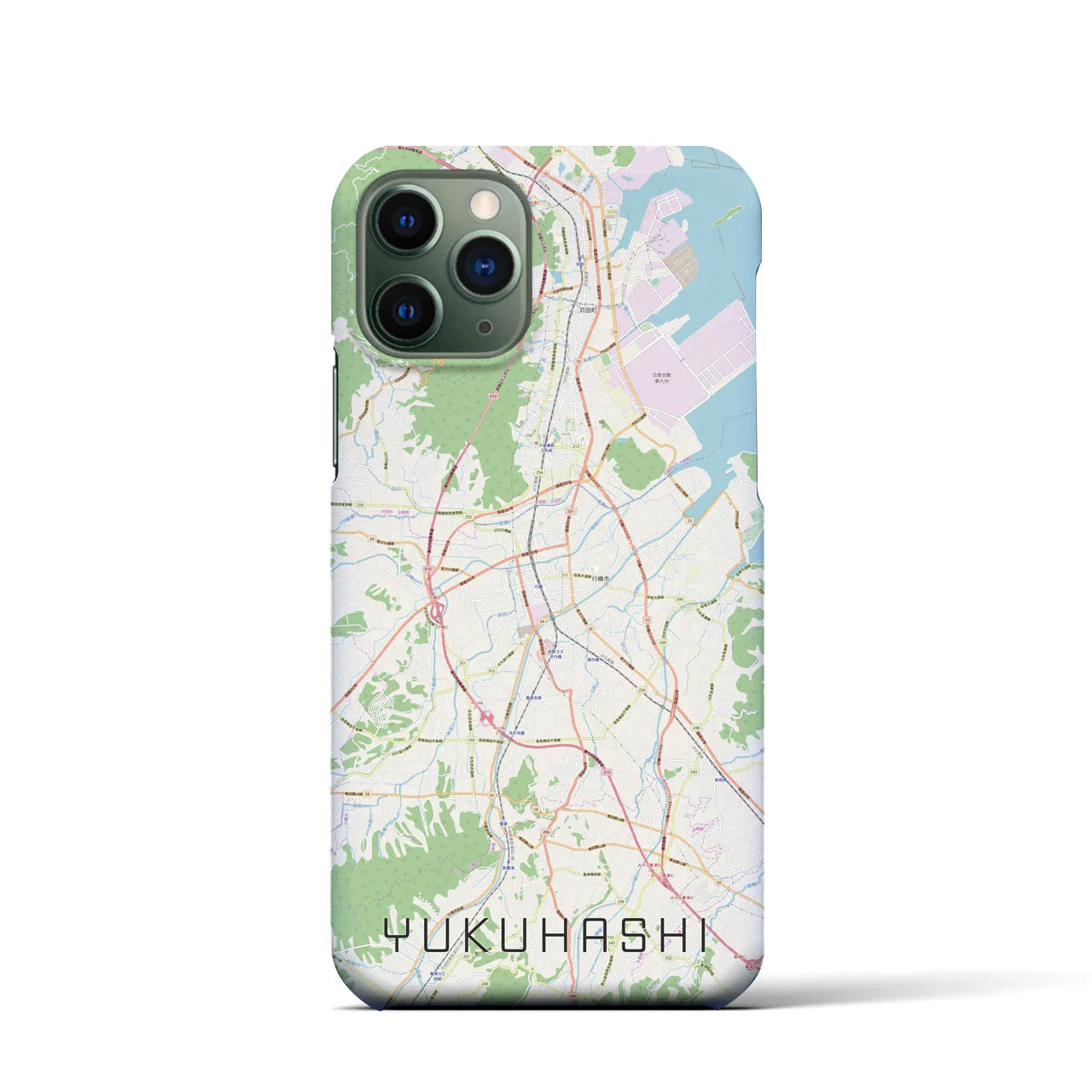 【行橋(福岡県)】地図柄iPhoneケース(バックカバータイプ)