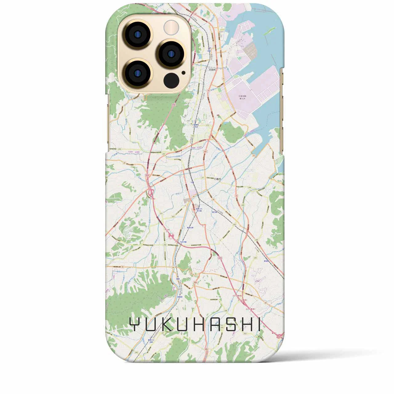 【行橋(福岡県)】地図柄iPhoneケース(バックカバータイプ)
