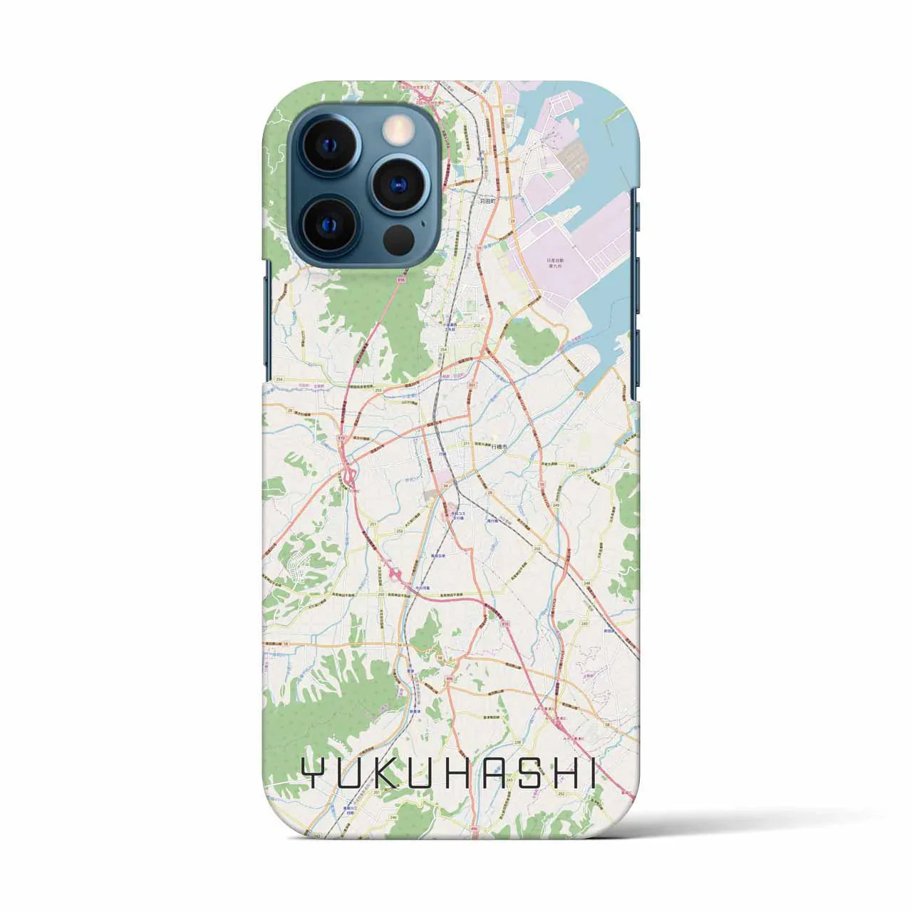 【行橋(福岡県)】地図柄iPhoneケース(バックカバータイプ)