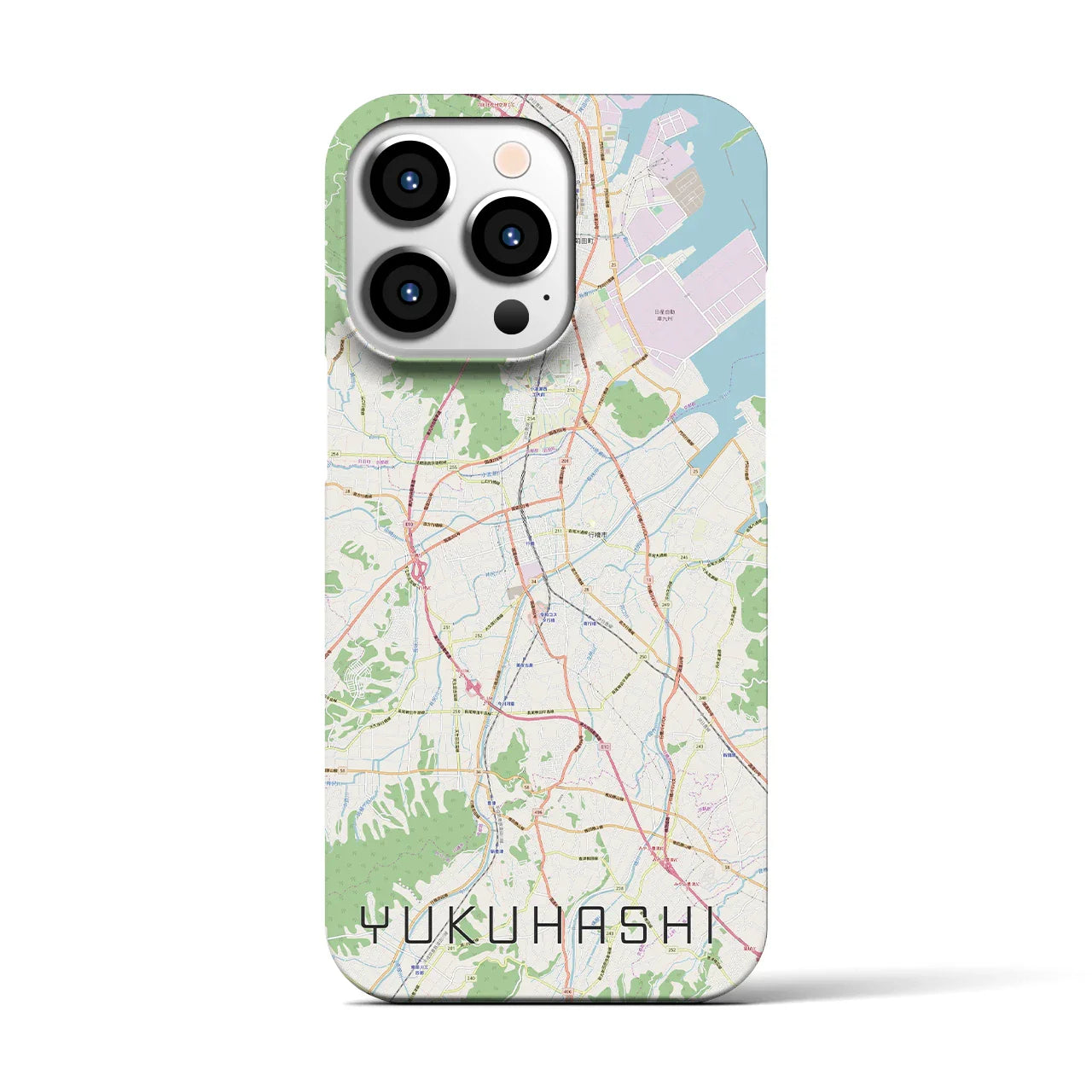 【行橋(福岡県)】地図柄iPhoneケース(バックカバータイプ)
