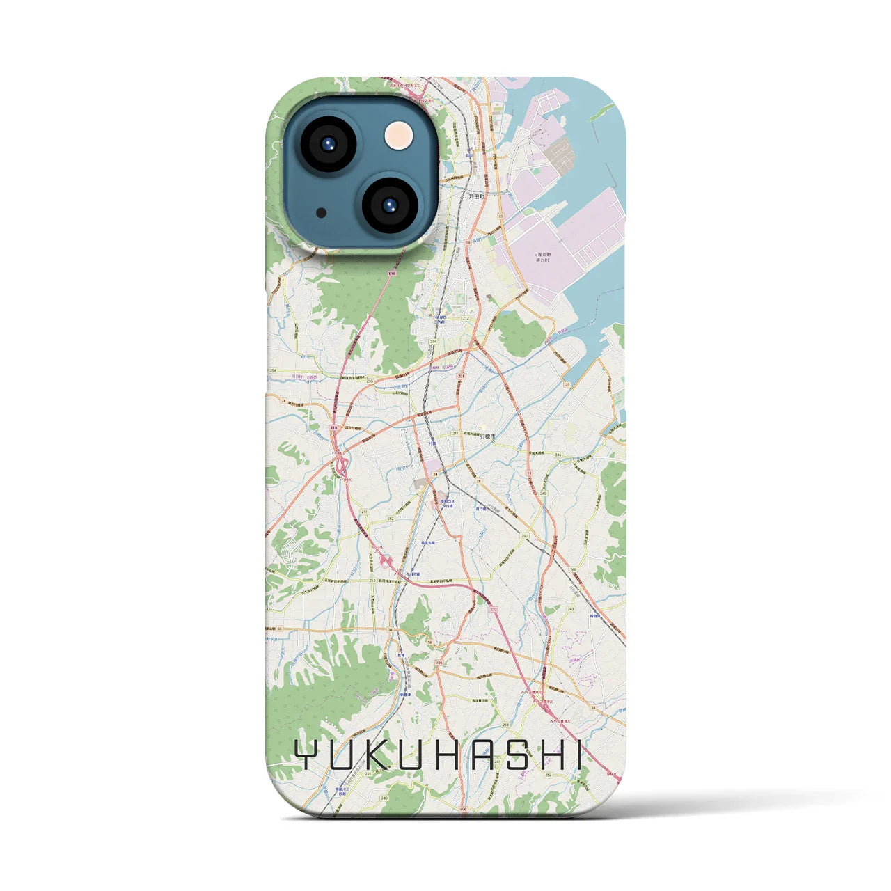 【行橋(福岡県)】地図柄iPhoneケース(バックカバータイプ)
